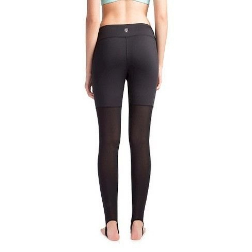 Mesh Stirrup Leggings Black Yoga Pants Size XS - Picture 2 of 5